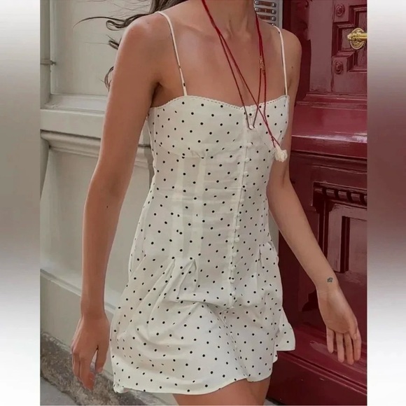 Zara Polka Dot Mini Dress - Picture 3 of 9